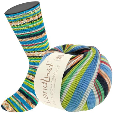 LandLust the sock yarn 4-ply 314 - Stripes/Jacquard on sale